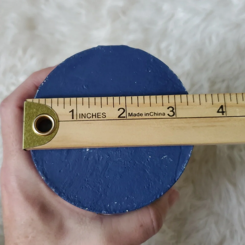 Navy Blue Southwestern Plant Pot With Symbols Succulent